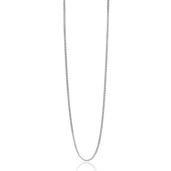 45cm ZINZI silberne Gourmet Kette ZILC-G45