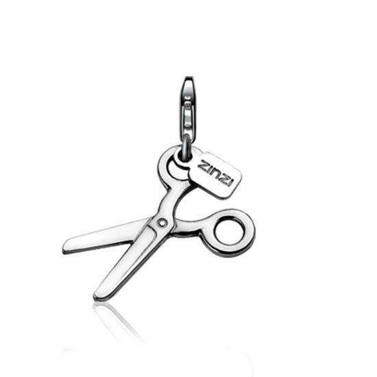 Zinzi silberner Anhänger Schere CHARMS6