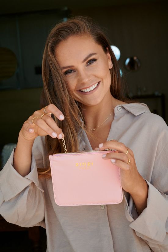 Zinzi Gold opberg etui roze