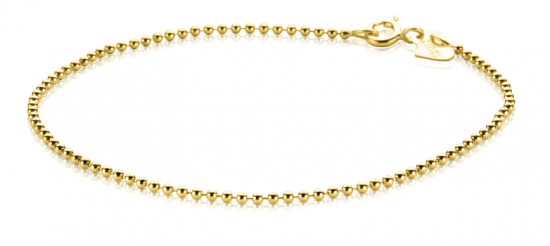 ZINZI Gold 14 Karat Kugelarmband  1,3 mm breit ZGA292