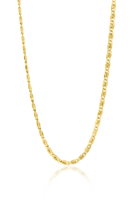 ZINZI Gold 14 Karat Gold Fantasy Glieder Halskette 1,6mm breit und 45cm lang ZGC295