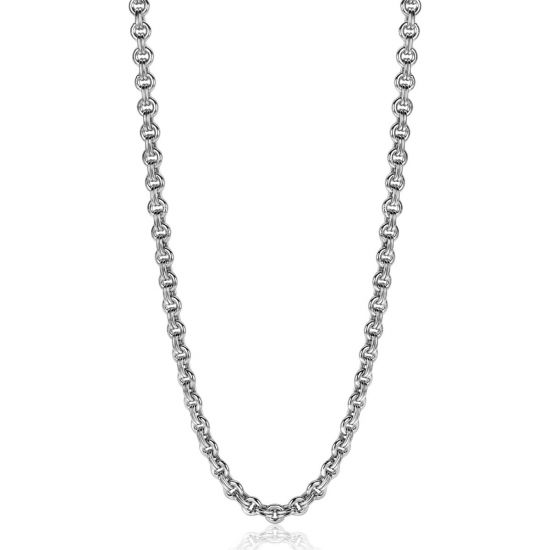 ZINZI Silberkette 45cm mit runden Gliedern 5mm breit ZIC2239