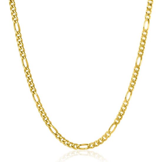 ZINZI zlv. collier g.gverg.figaro schakels 3.5mm 45cm