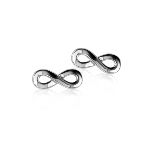 Zinzi silberne Ohrstecker infinity ZIO1065