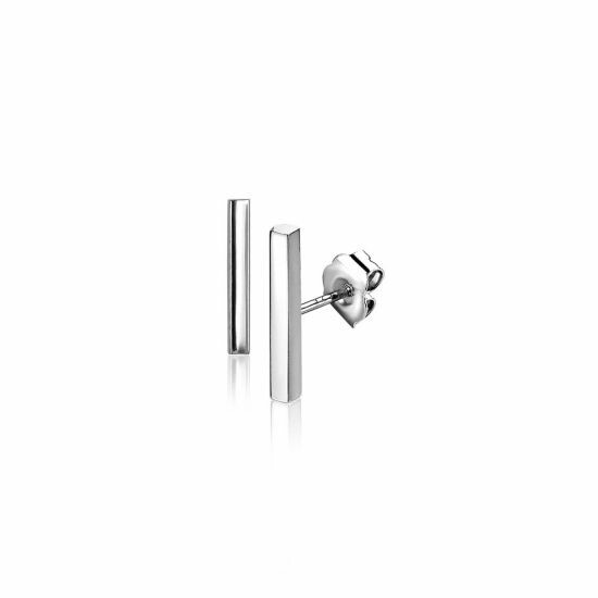 ZINZI silberne Ohrstecker Stab glatt 15mm ZIO1466