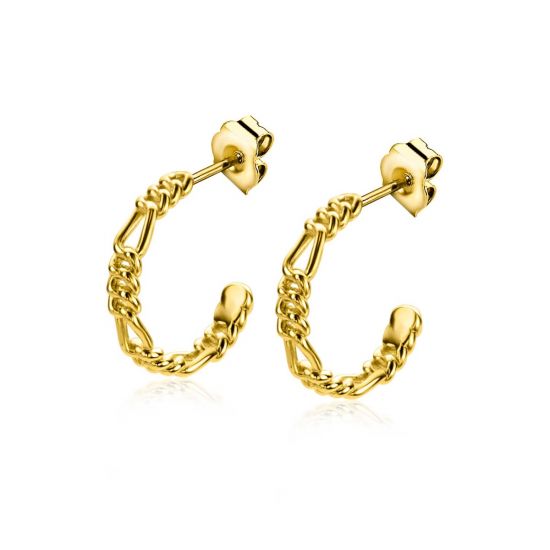 ZINZI zlv. oorstekers gg.verg. rond figaro 16x3mm
