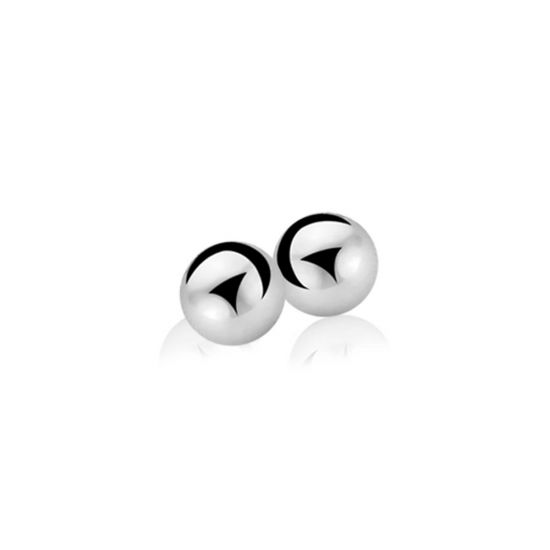 Zinzi silberne Ohrstecker glatt Kugel 5mm ZIO807