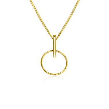 ZINZI GOLD hanger staafje met open rondje 11,5mm