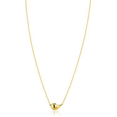 ZINZI GOLD collier met druppelvorm hanger