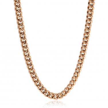 ZINZI zlv. collier gourmet rosé 6.5mm 45cm