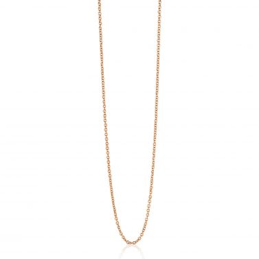 90cm ZINZI silberne Anker Kette rosévergoldet ZILC-A90R