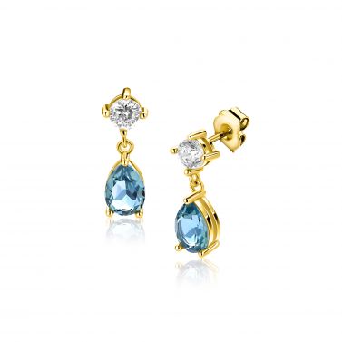 ZINZI zlv. oorstekers gg.verg.peer blauw/VK zirc.