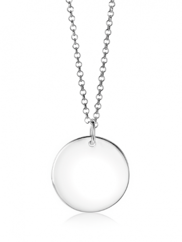 ZINZI zlv. hanger rond plaatje 20mm