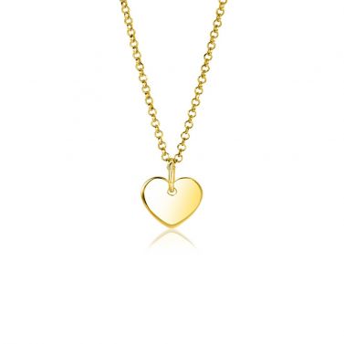 ZINZI zlv. hanger gg verg. glanzend hart 12mm