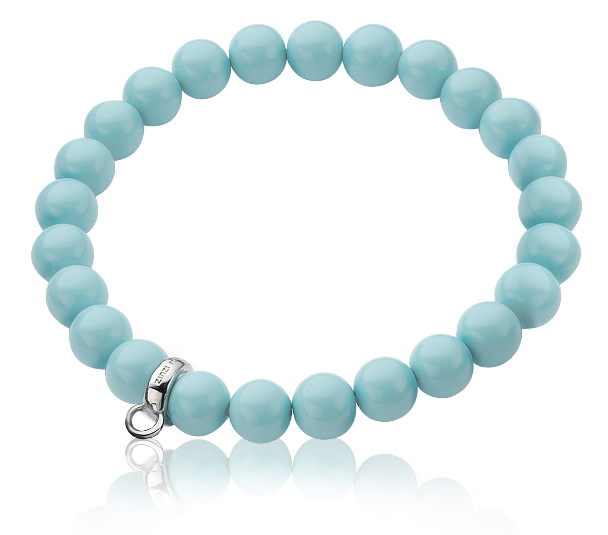 Zinzi Charms StretchArmband one-size türkise Perle CH-A20T