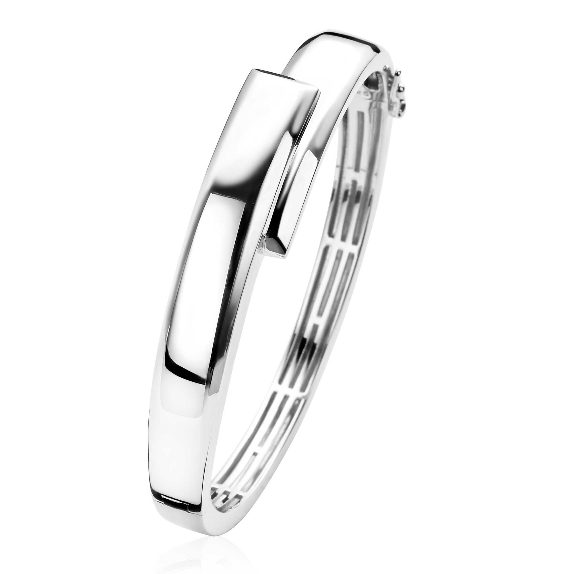 Mart Visser by ZINZI silberner enger Armreif glatt 12mm MVA16