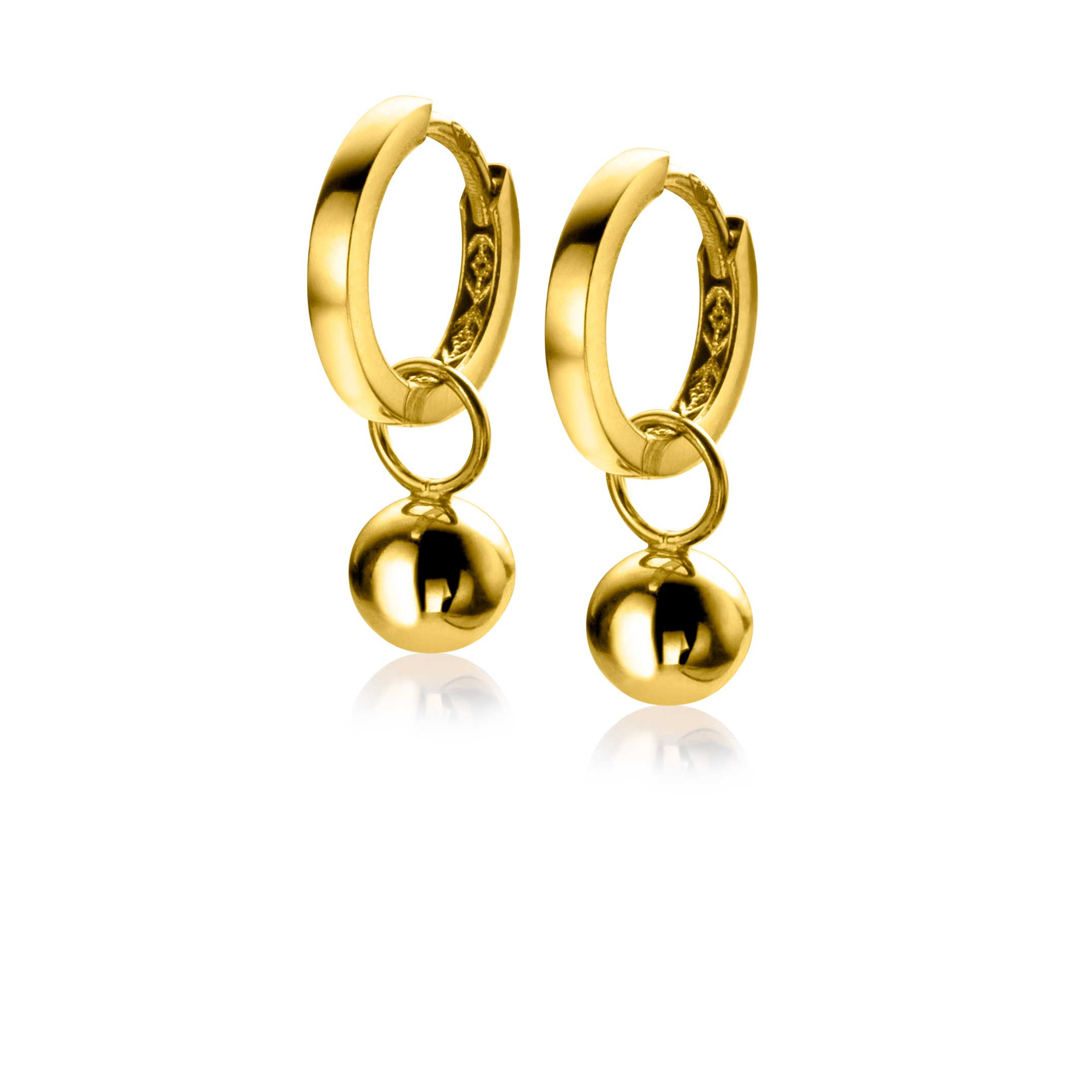 ZINZI GOLD oorbedels bolletje 6mm