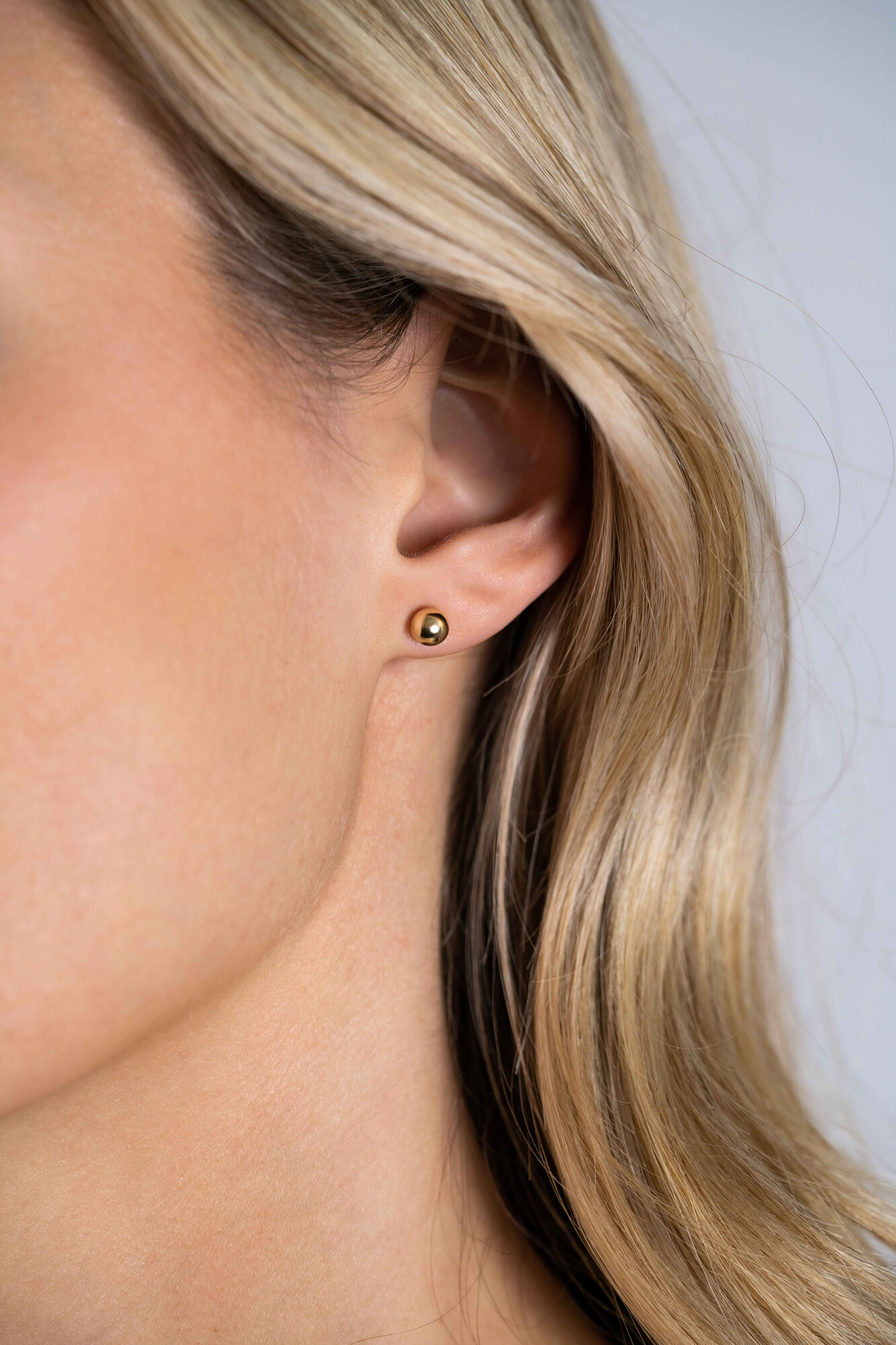 ZINZI GOLD oorknopje bol 5mm