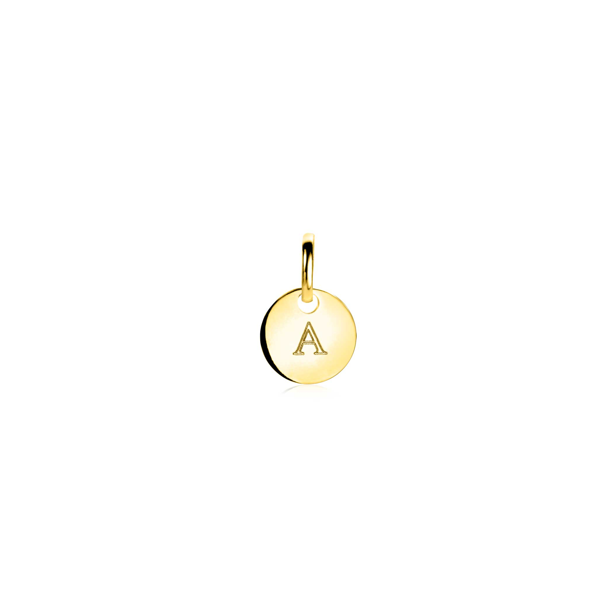 ZINZI GOLD hanger rond glad 8mm