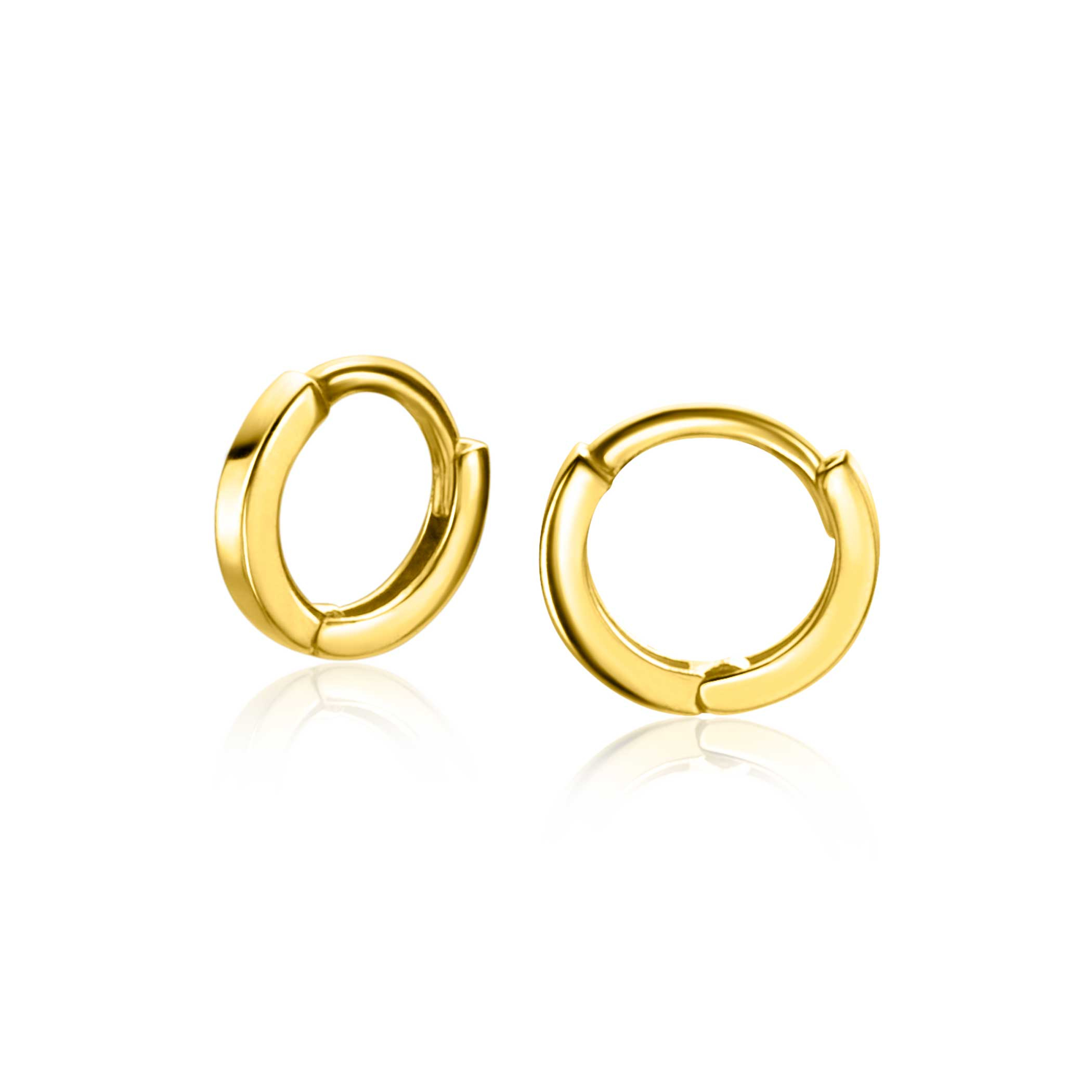 ZINZI GOLD oorcreolen glad 8x1.3mm