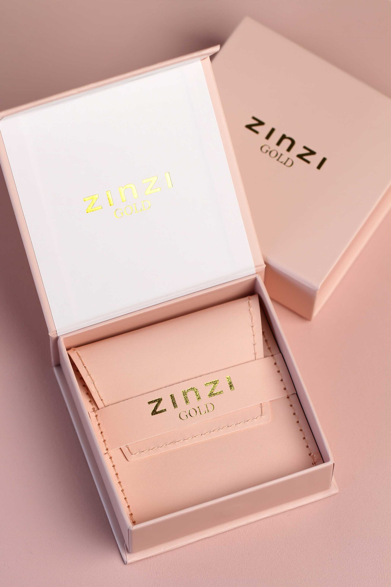 ZINZI GOLD klapcreolen rechthoek 10x7x2mm