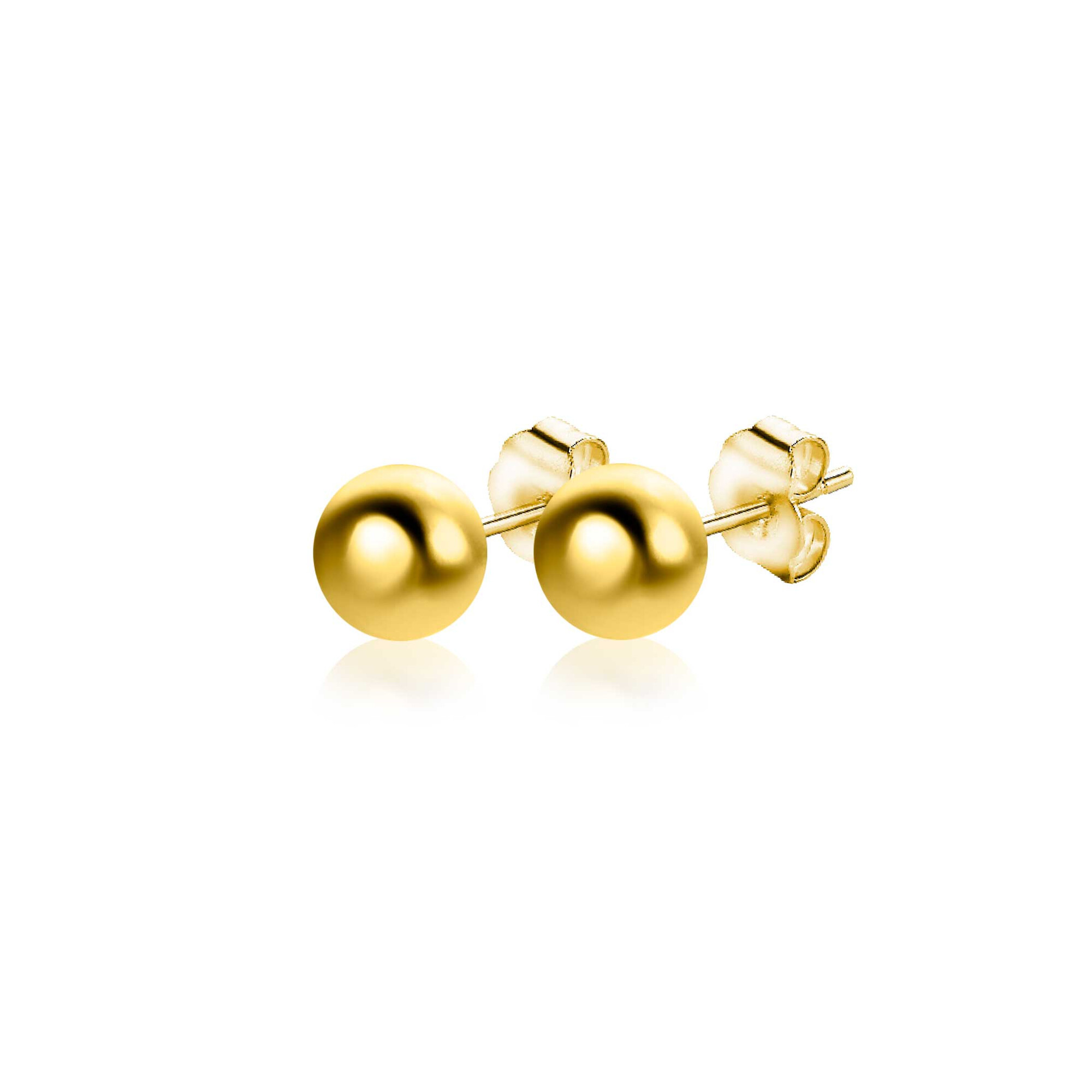 ZINZI GOLD oorknopjes bol 4mm