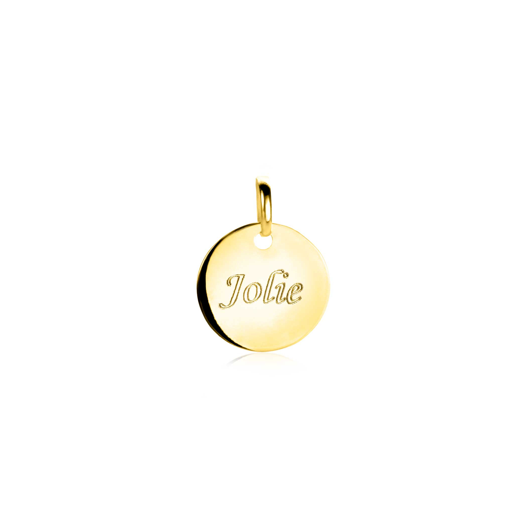 ZINZI GOLD hanger rond glad 12mm