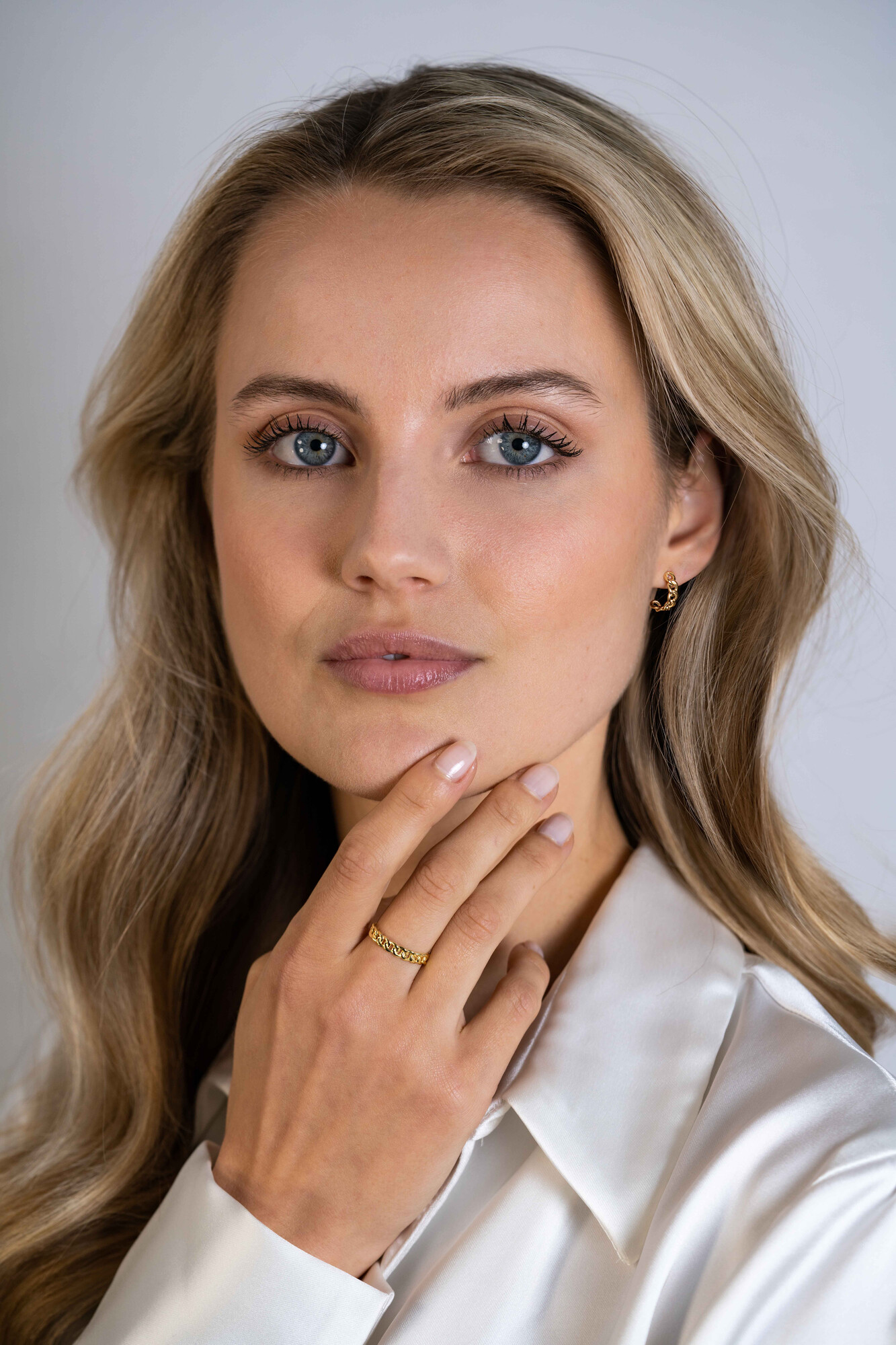 ZINZI GOLD oorstekers half gourmet schakels 3,6mm