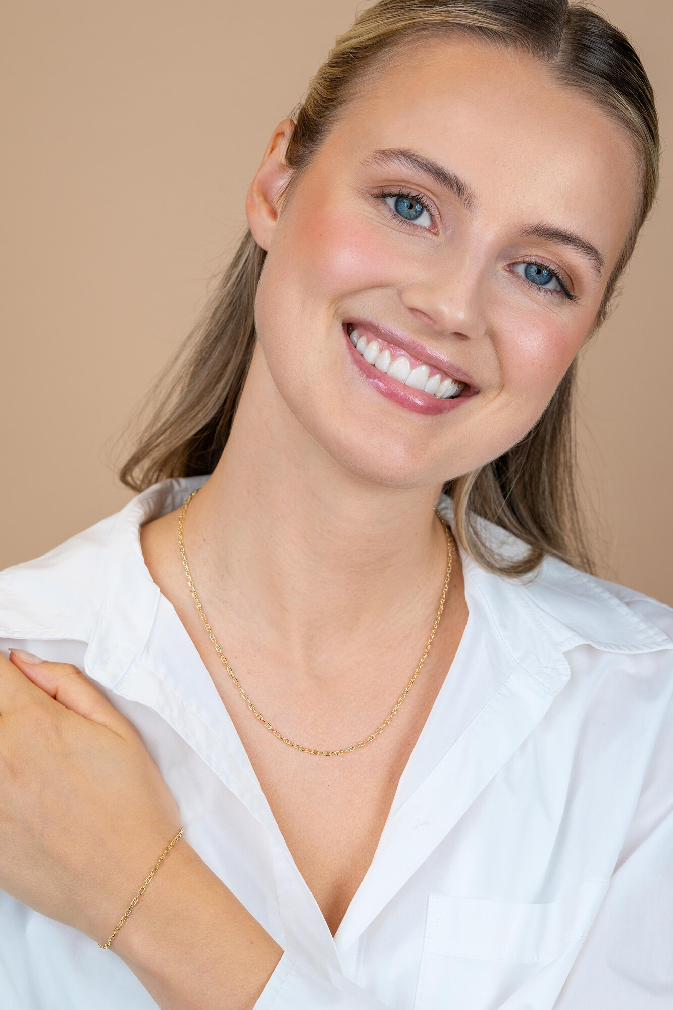 ZINZI GOLD collier marine schakels