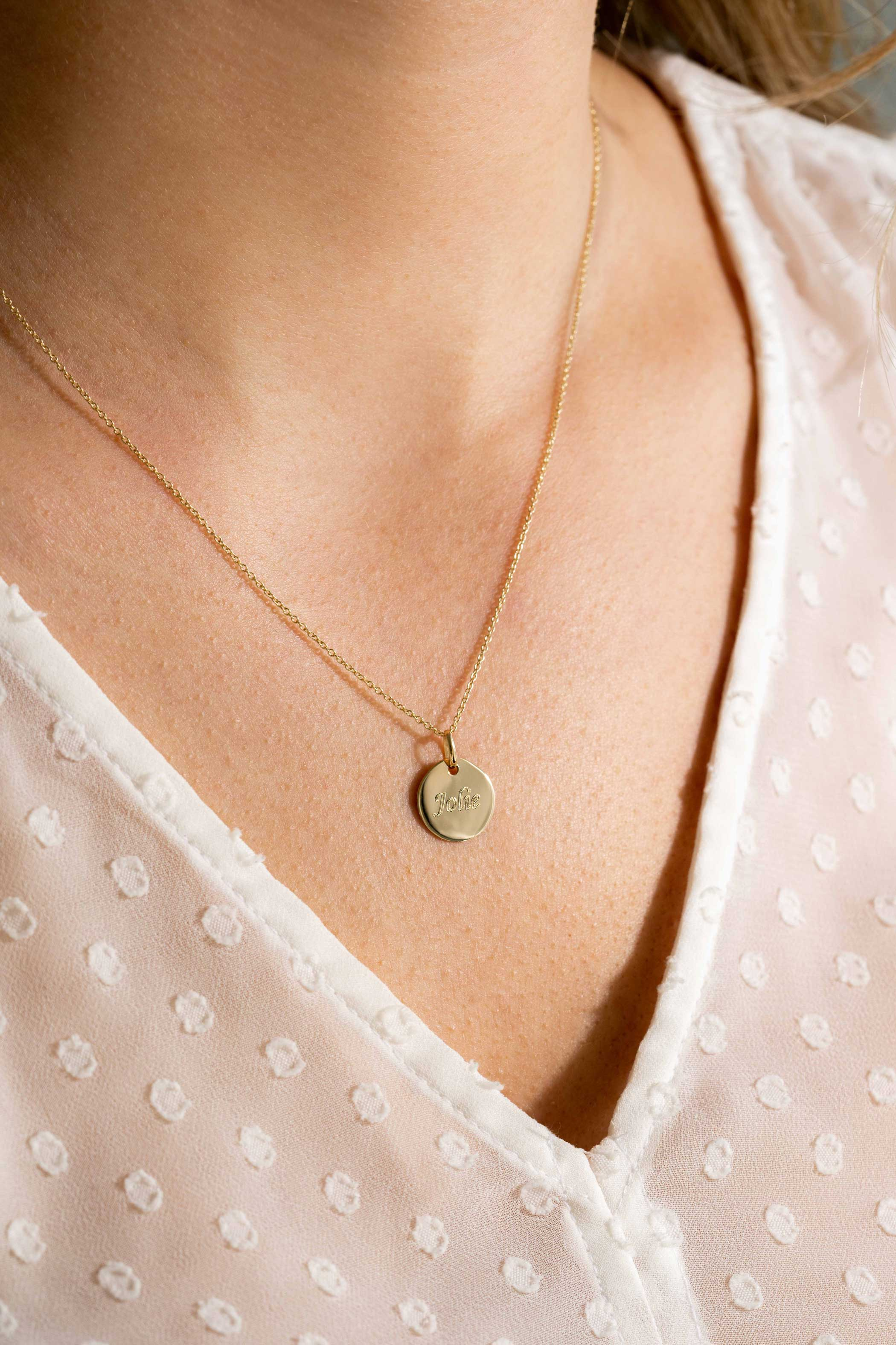 ZINZI GOLD hanger rond glad 12mm