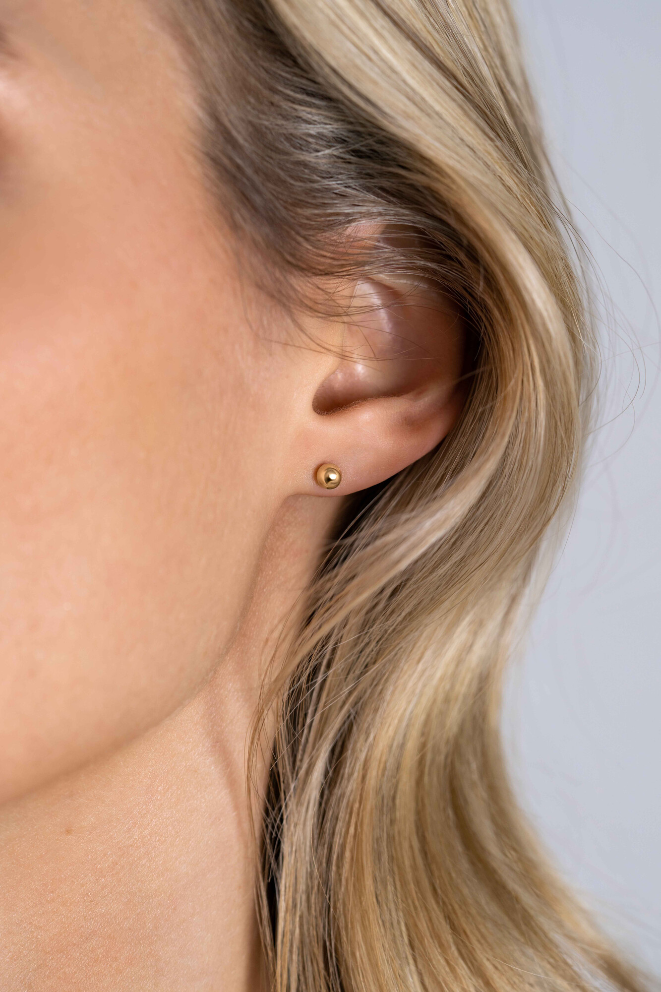 ZINZI GOLD oorknopjes bol 4mm