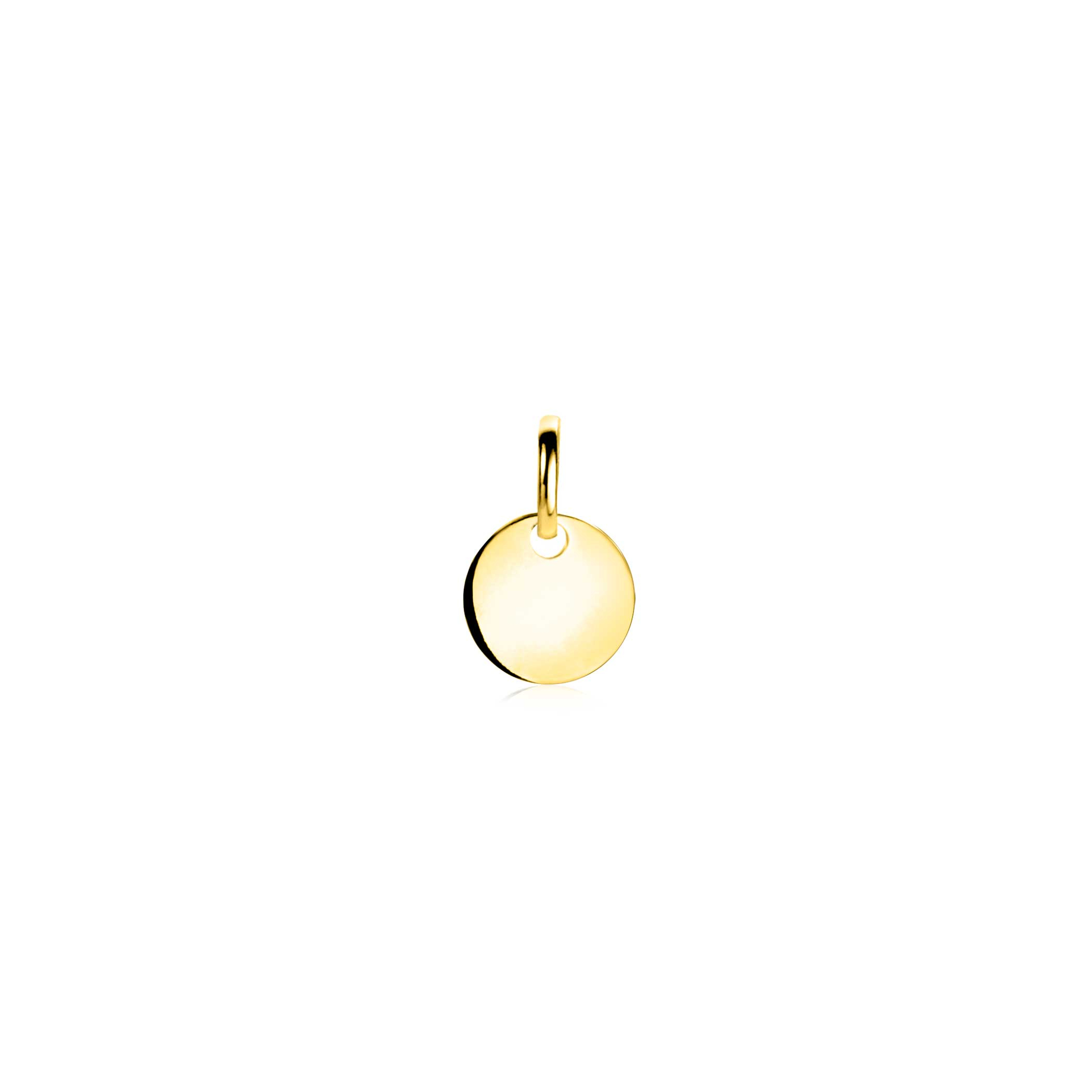 ZINZI GOLD hanger rond glad 8mm