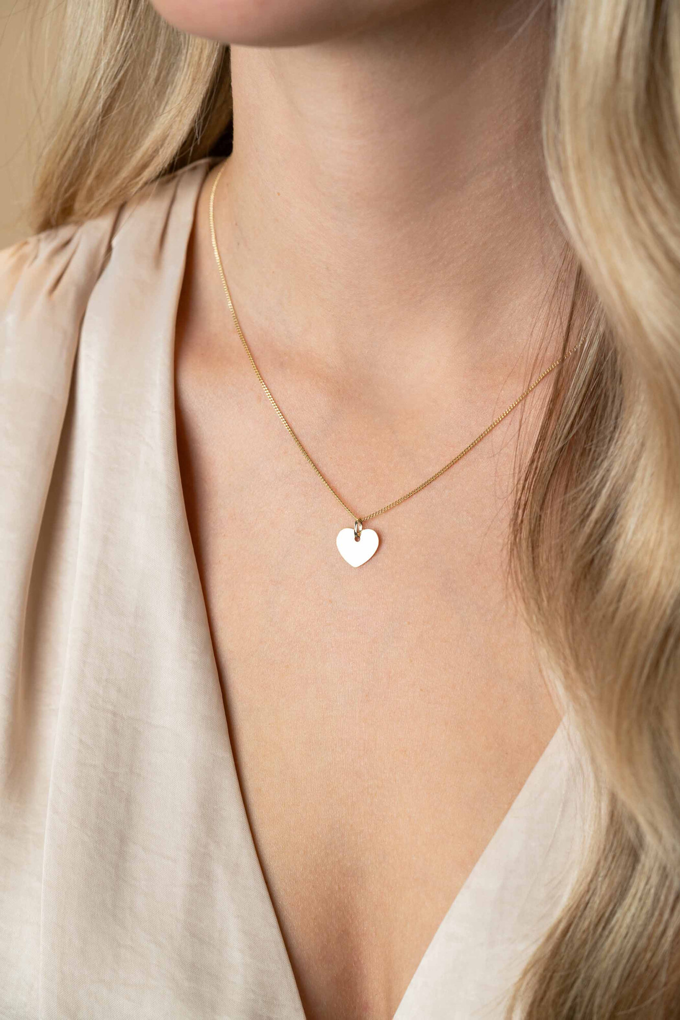 ZINZI GOLD hanger hart glad 12mm