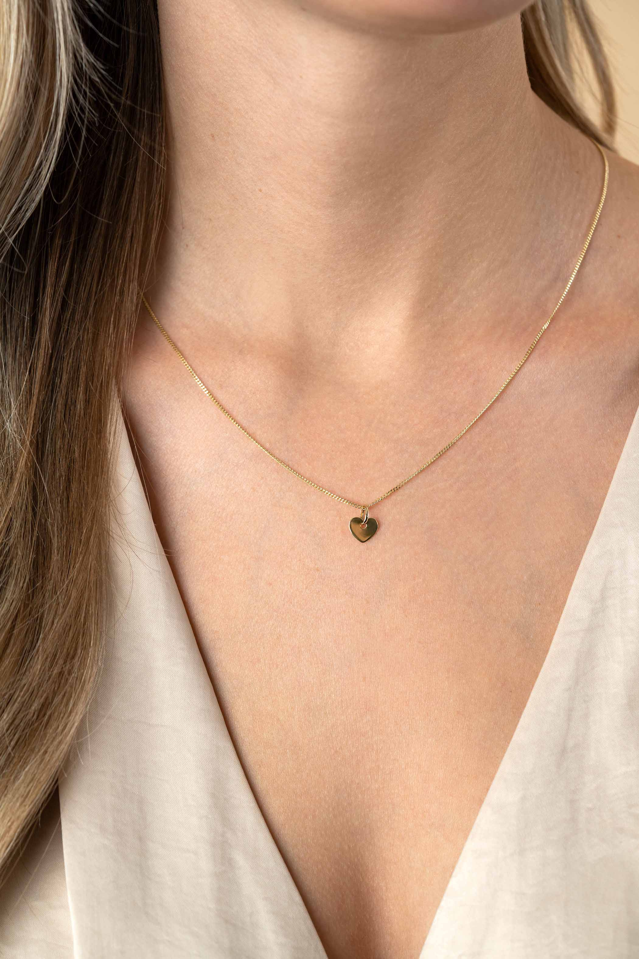 ZINZI GOLD hanger hart glad 8mm