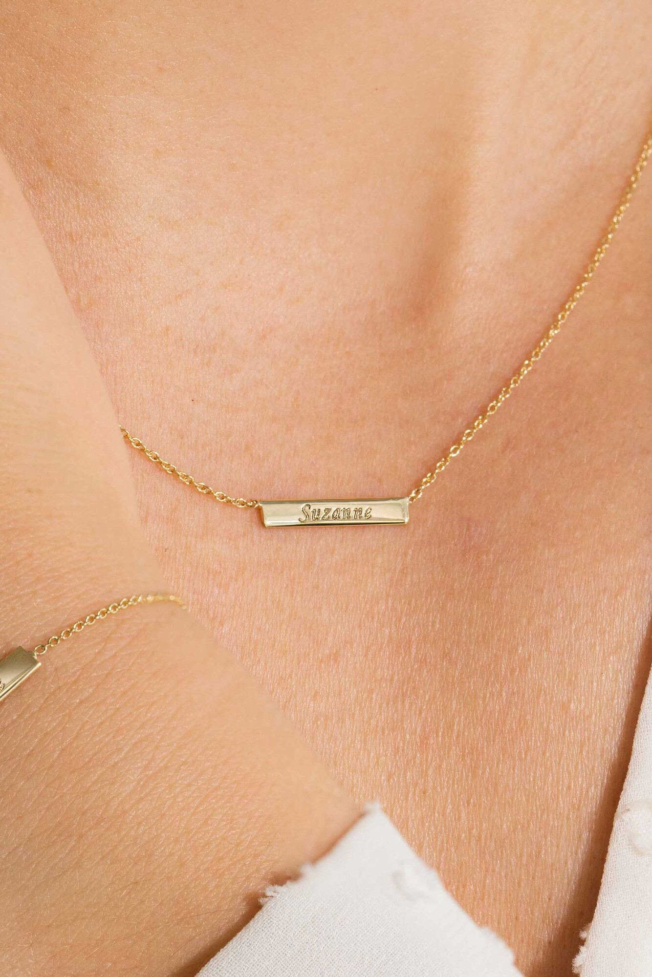 ZINZI Gold 14 Karat Goldkette Plättchen glatt 42cm ZGC176