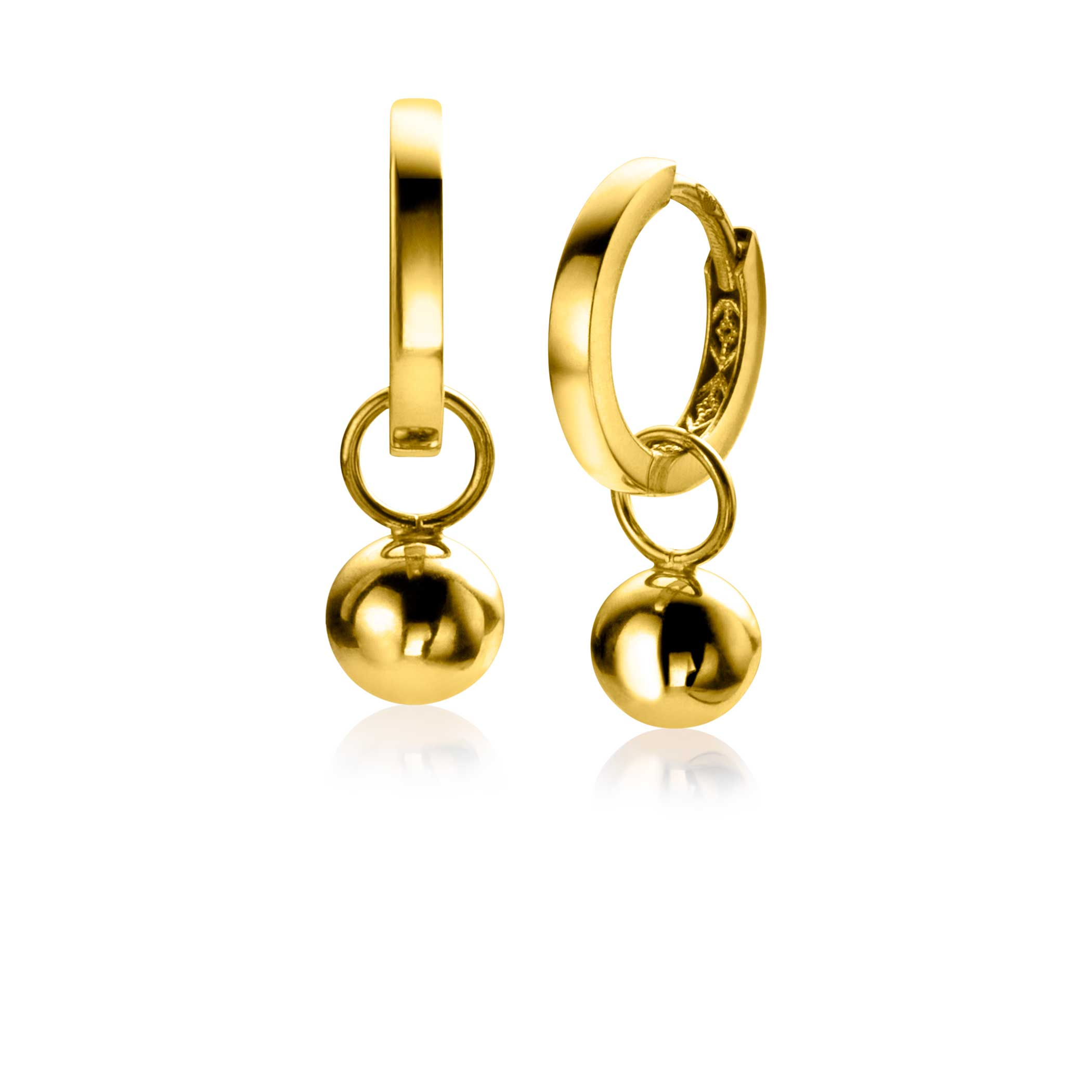 ZINZI GOLD oorbedels bolletje 6mm