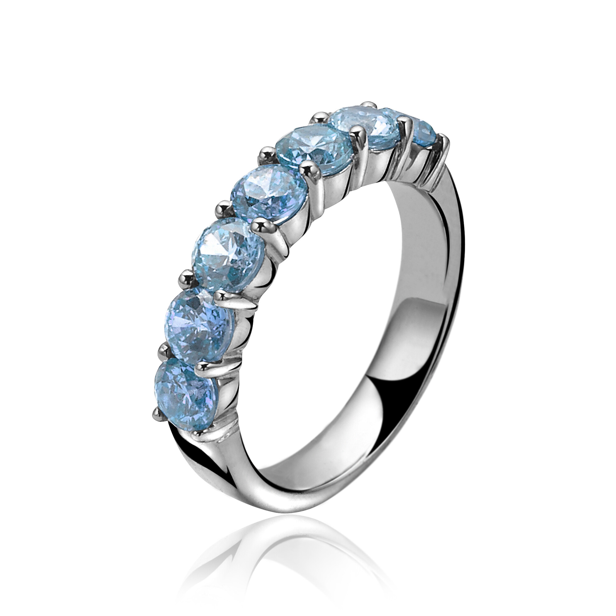 ZINZI silberner Ring blau ZIR1000B