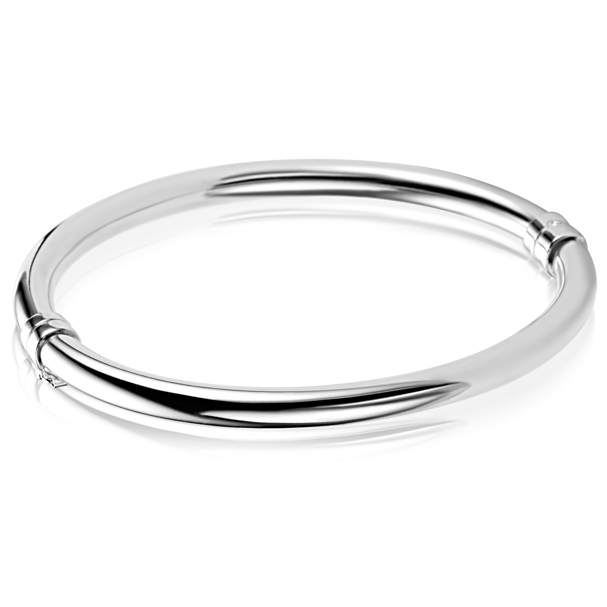 ZINZI zlv. bangle armband rond glad 5mm