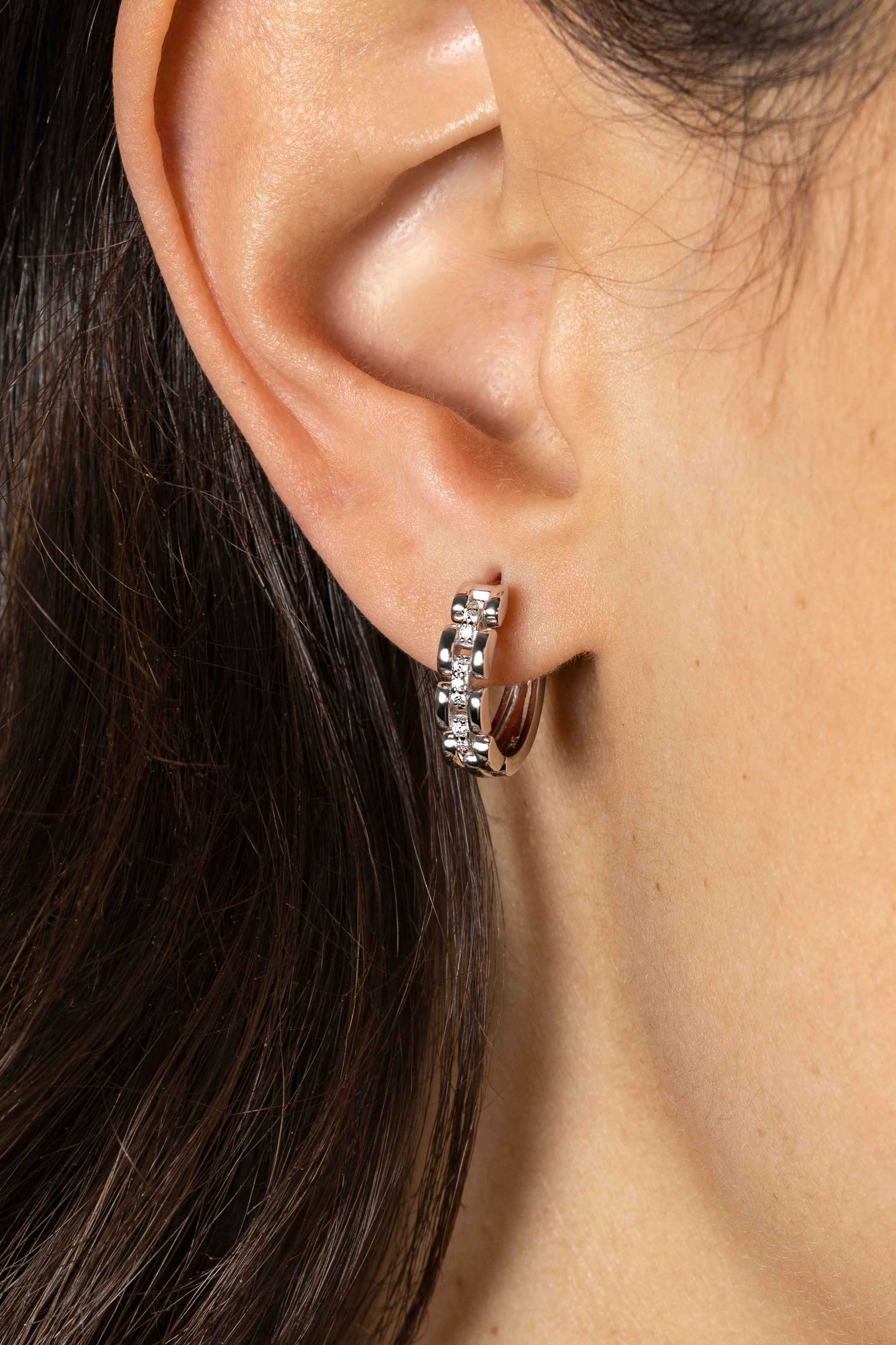 ZINZI zlv. klapcreolen rolexstyle met zirconia's 16x4