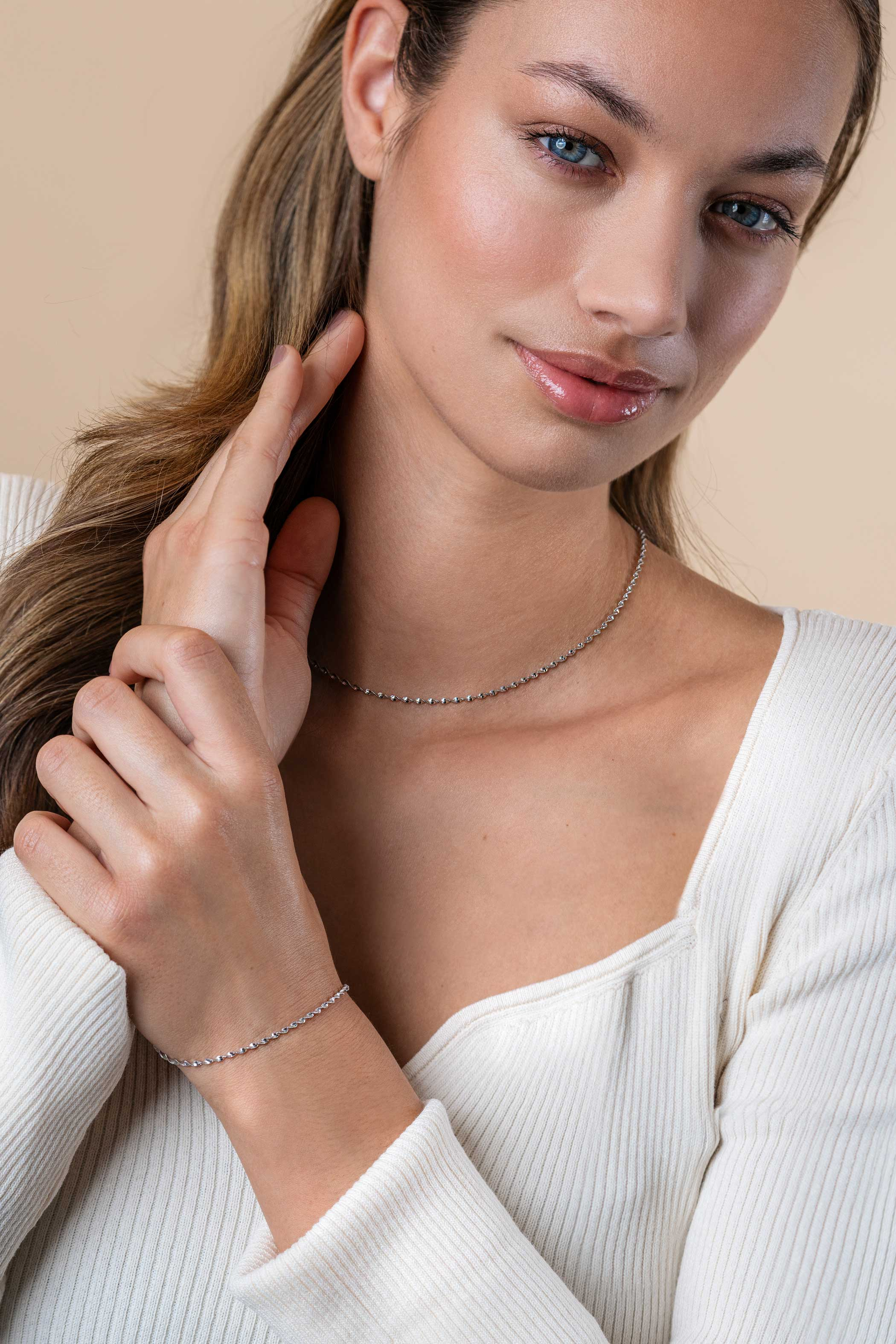 ZINZI zlv. armband singapore schakel