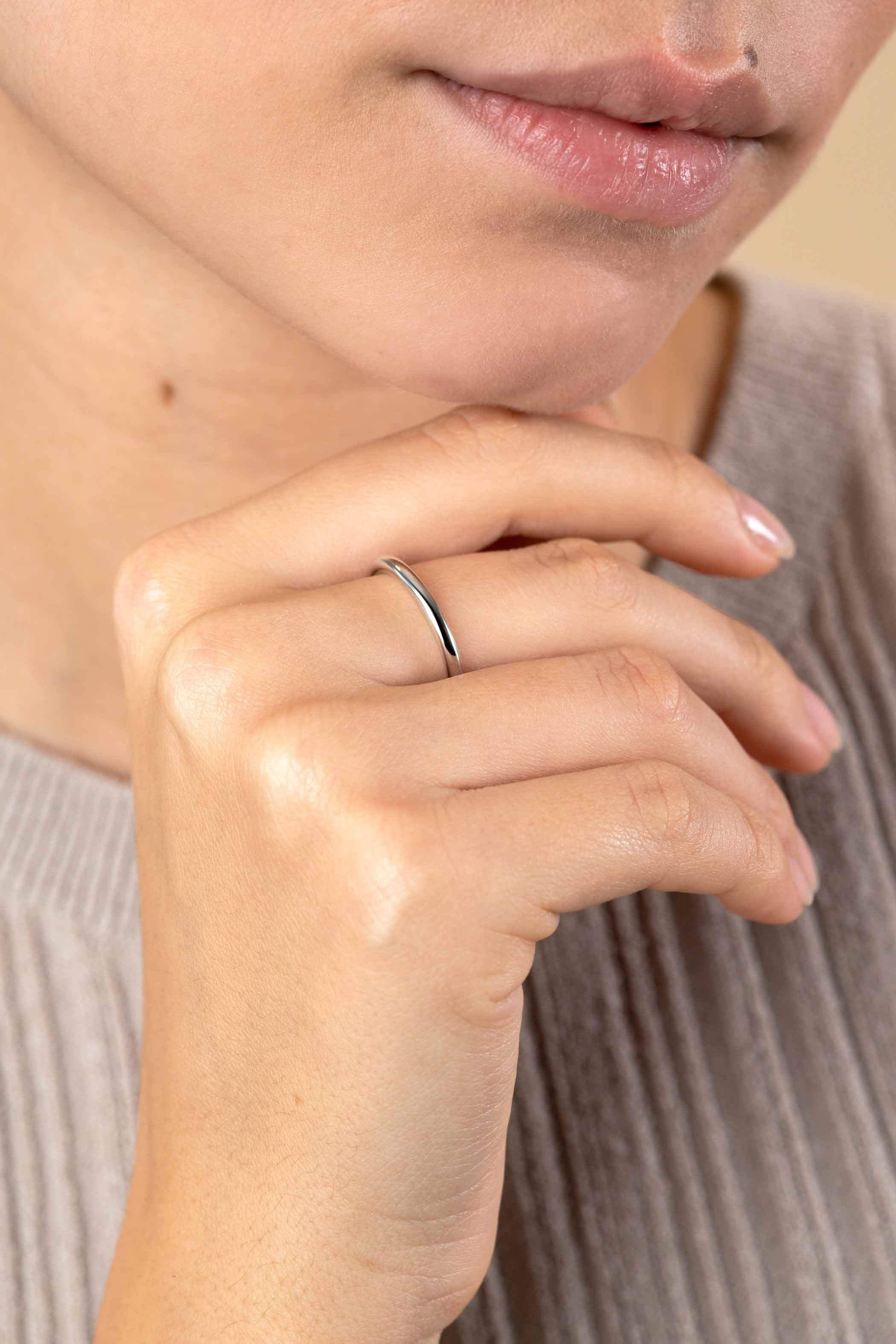 ZINZI zlv. aanschuifring glad ronde buis 2.3mm mt62