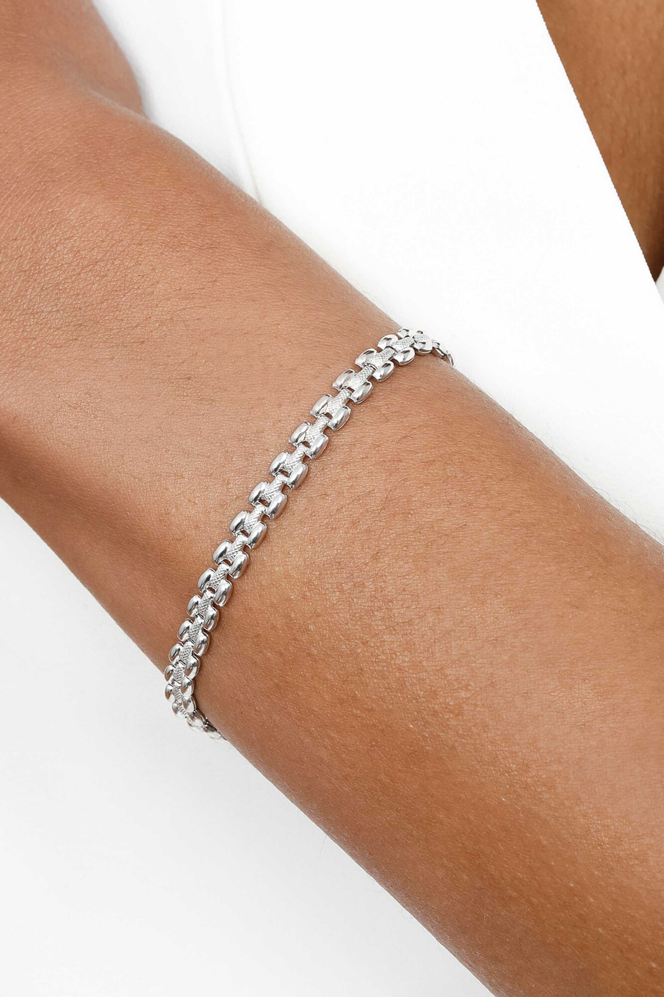 ZINZI silbernes Luxus Armband mit Rolex-Style Glieder 5mm ZIA1997