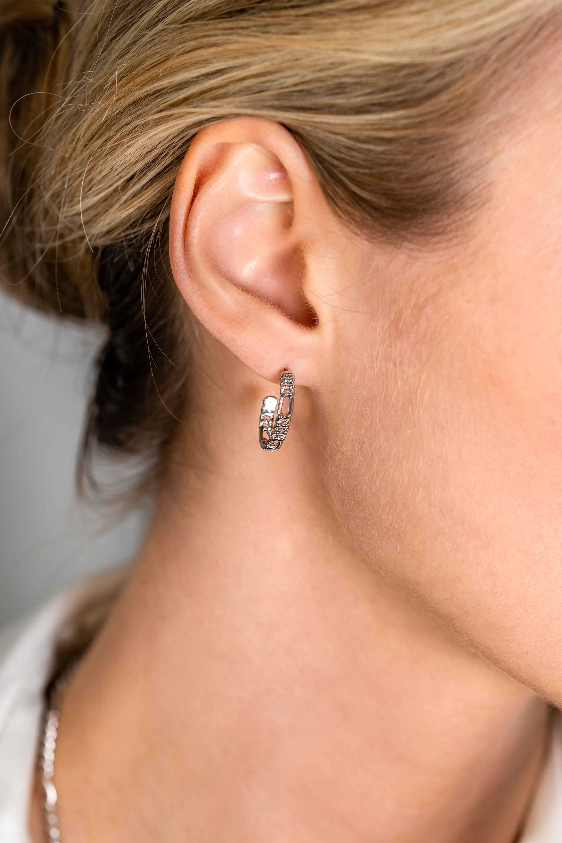 ZINZI zlv. oorstekers rond figaro schakel 16x3mm