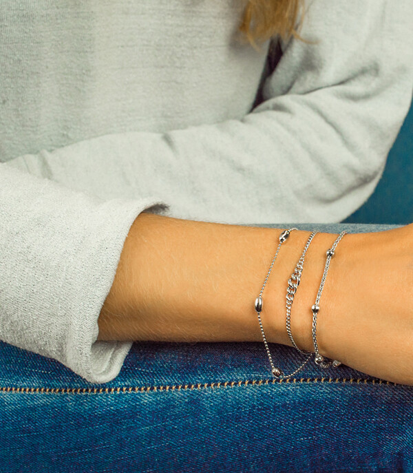 ZINZI silbernes Fantasie Armband 17,5-20,5cm  ZIA1128