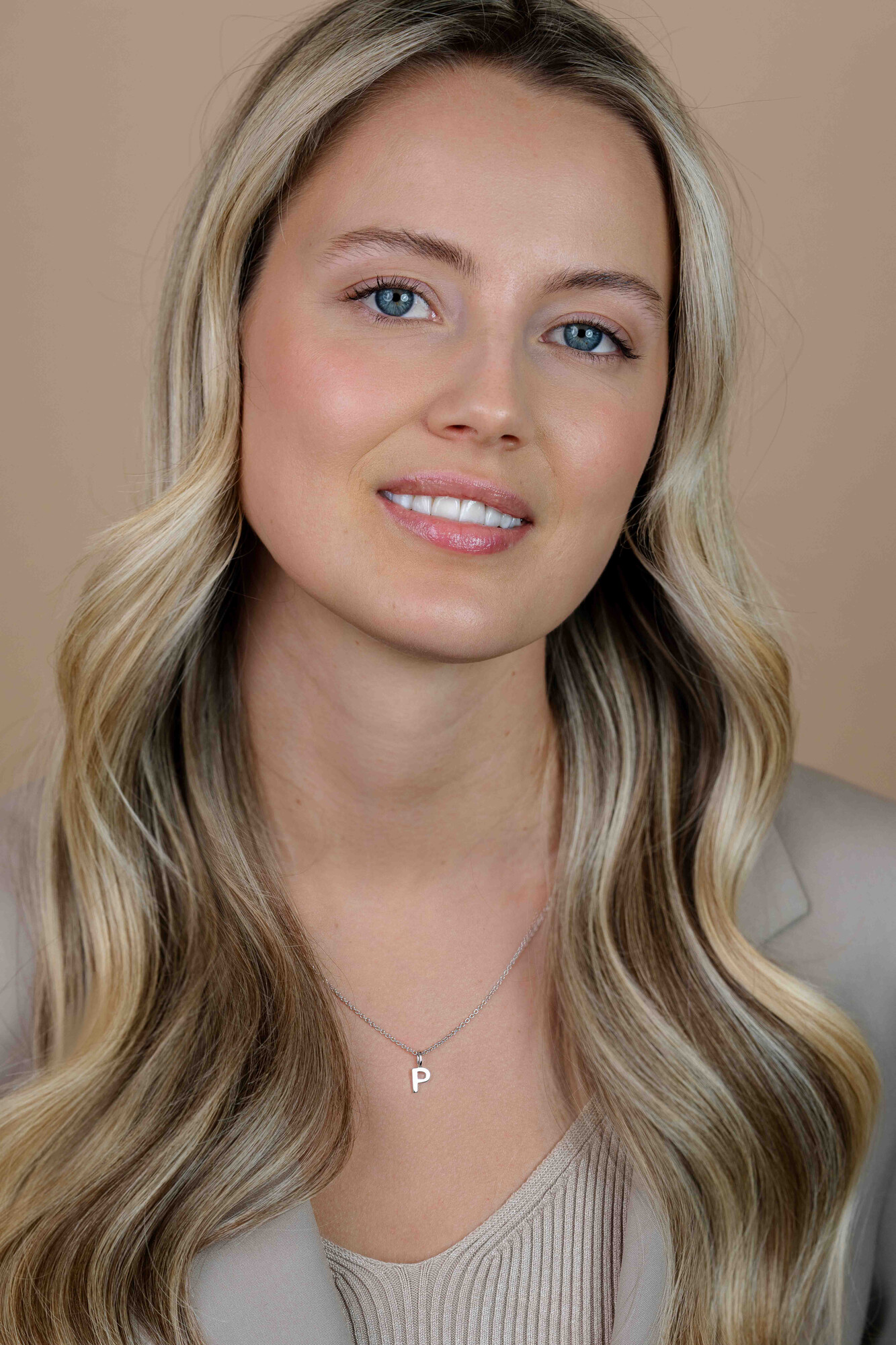 ZINZI silberner Buchstaben Anhänger P ZIH2140P