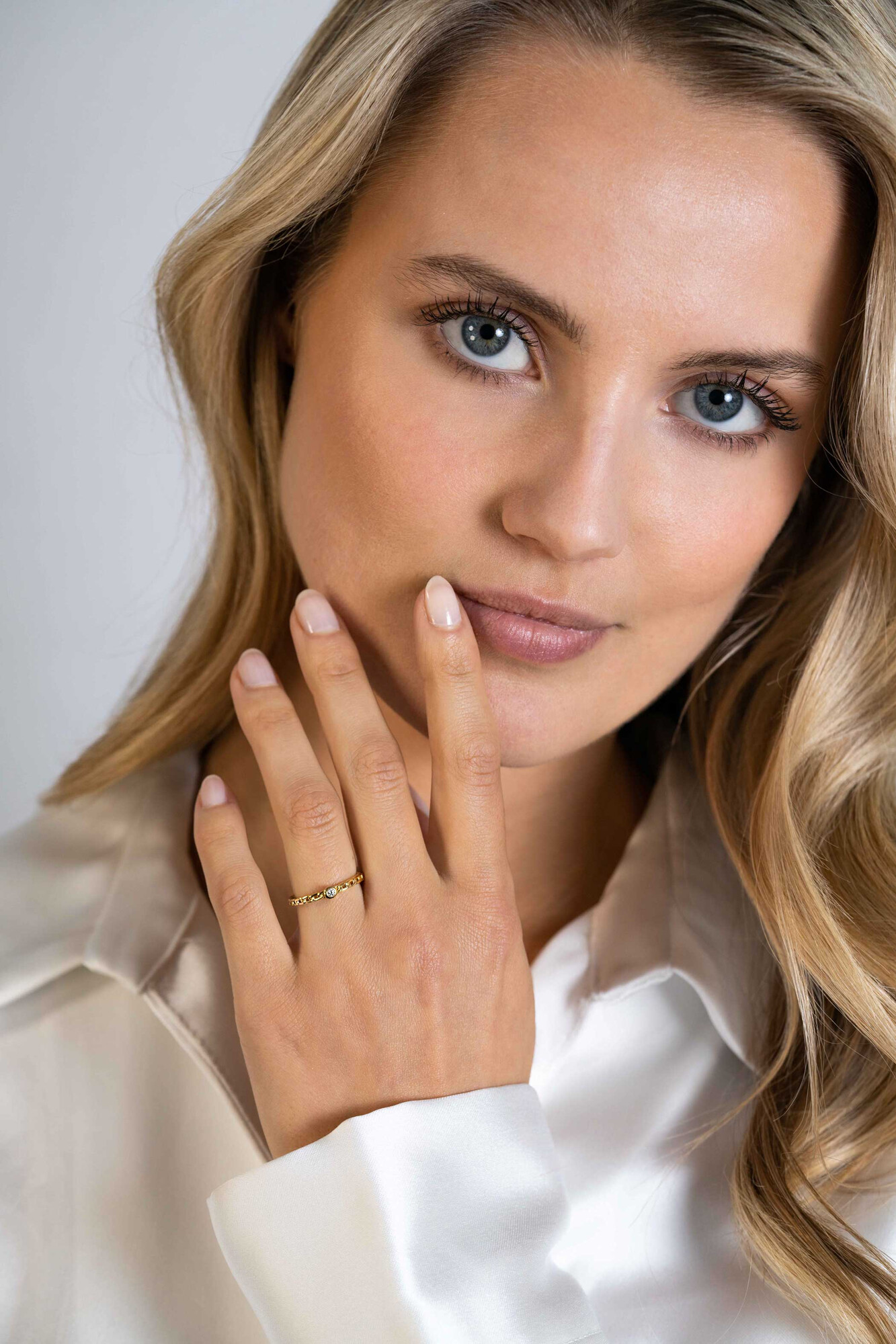 ZINZI zlv. aanschuifring gg.verg,grmt. met zirc. mt.60