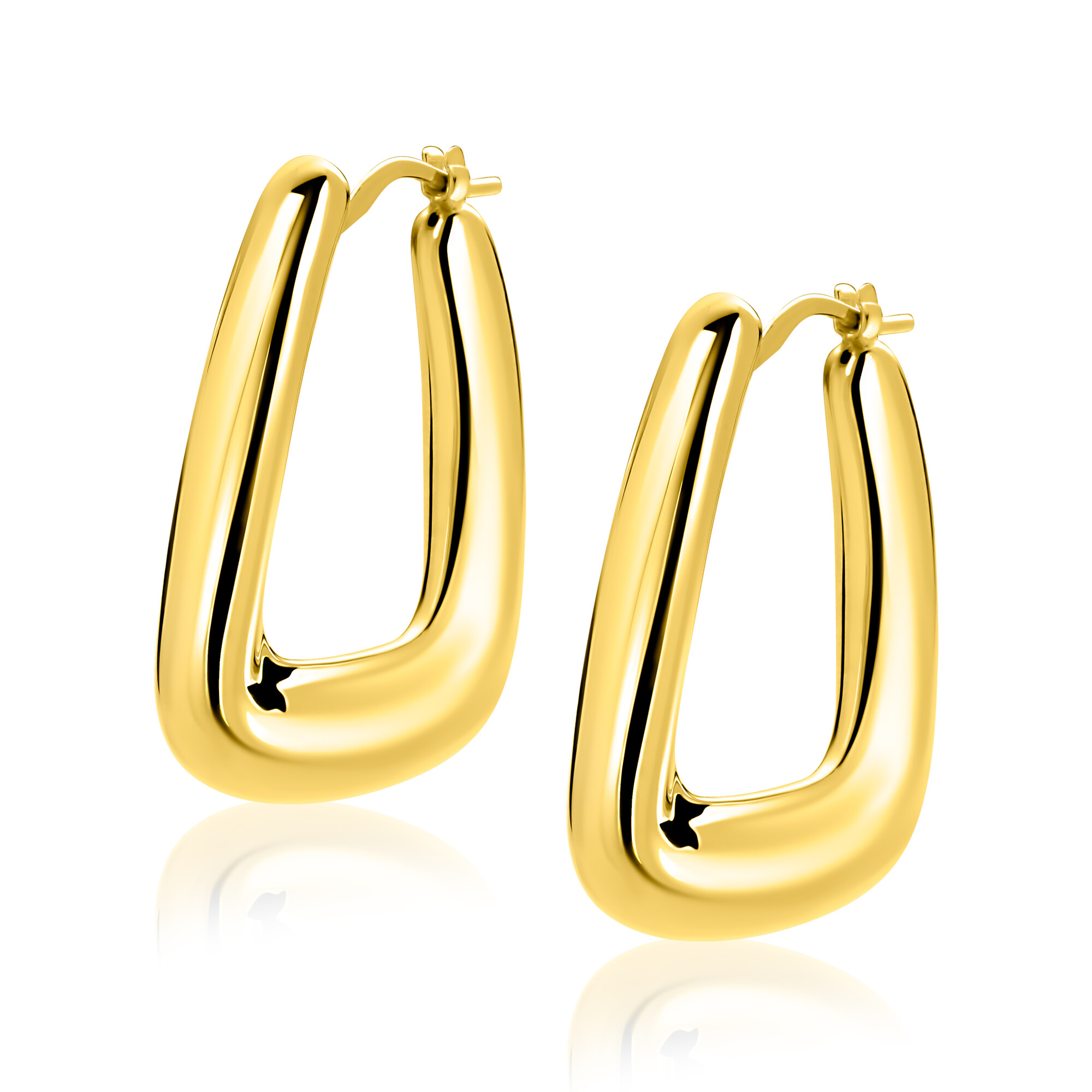 ZINZI * zlv. oorringen gg.verg.afl.rechthoek 33x6mm