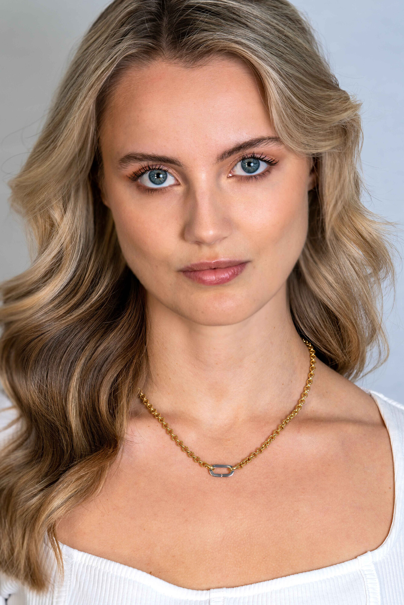 ZINZI zlv. collier 41cm geel verguld