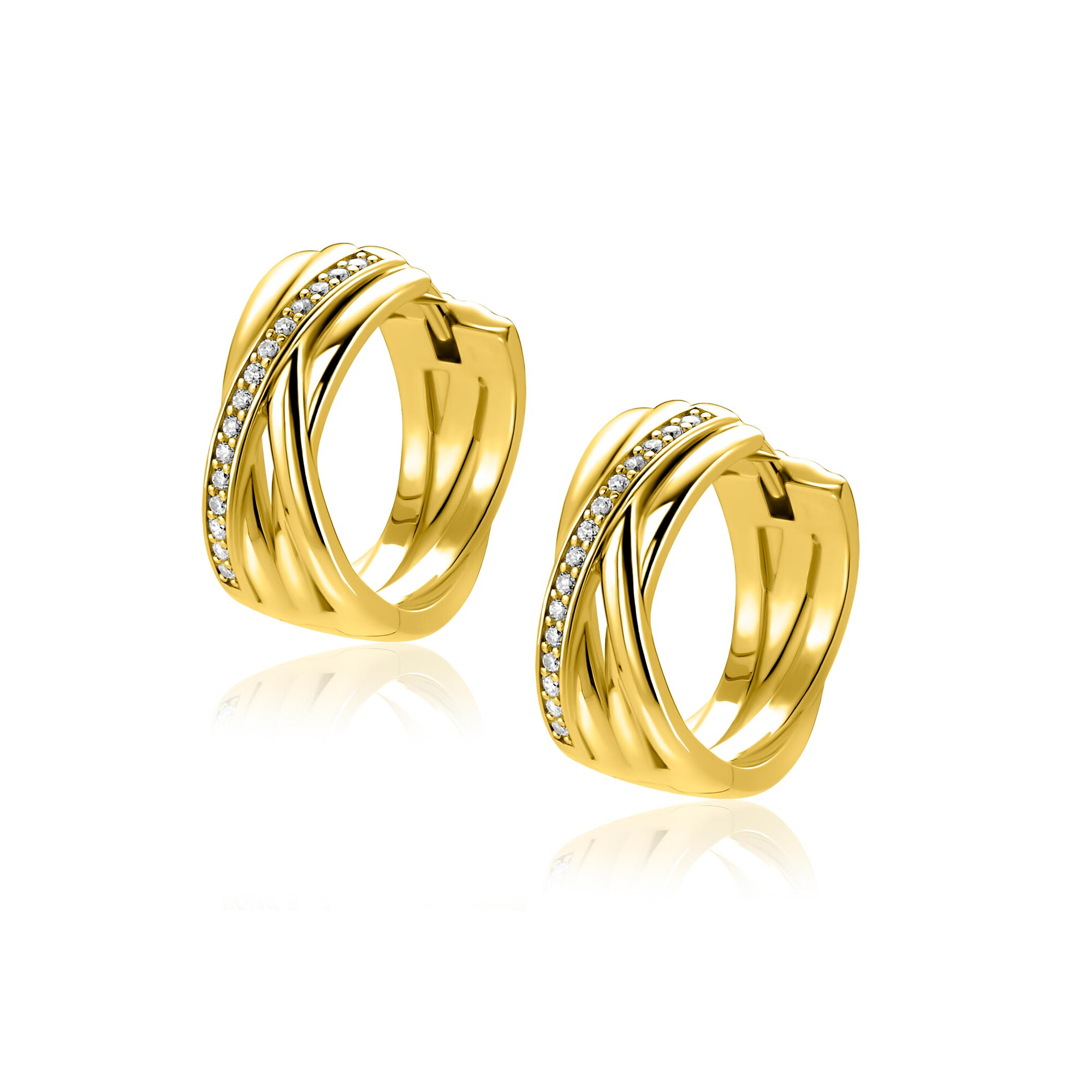 ZINZI zlv. klapcreolen gg.verg.cross-over met zirc.