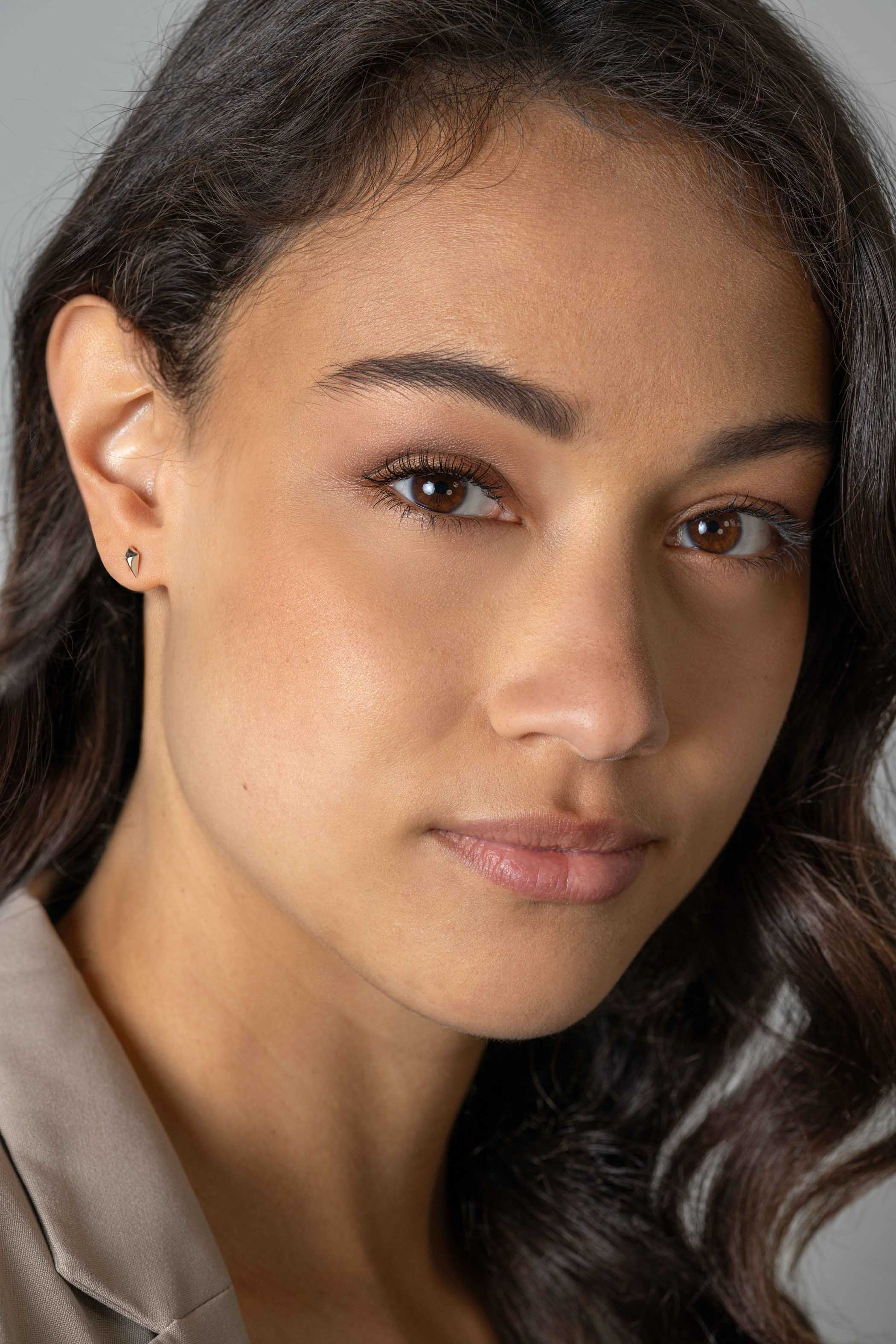 ZINZI zlv. oorknopjes 3-d vliegervorm